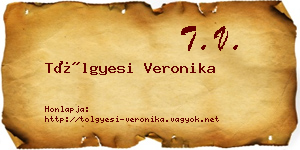 Tölgyesi Veronika névjegykártya