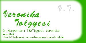 veronika tolgyesi business card